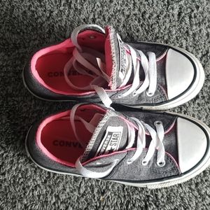 Girls Size 12 Converse Chuck Taylor grey all star
